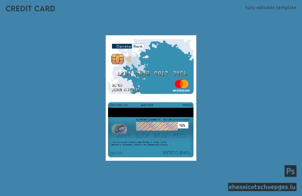 Mustervorschau der finnischen Danske Bank Mastercard